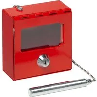BASI Schlüsselkasten Notschlüsselkasten (Packung), für Notsituationen, Glasbrecher, Hebelschloss, 2 Schlüssel