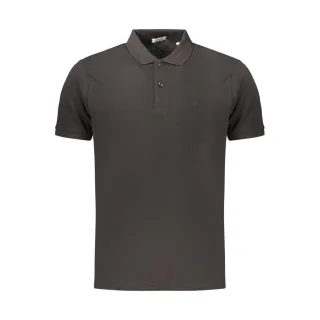 Coveri Moving Schwarzes Baumwoll-Polohemd für Herren
