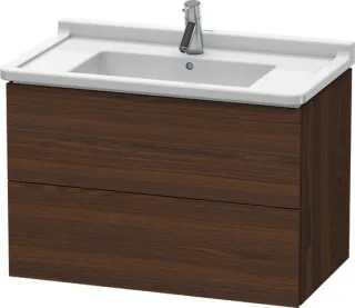 Duravit L-Cube Waschtischunterbau wandhängend Nussbaum gebürstet Matt 820x469x558 mm - LC626506969 LC626506969