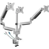 IB-MS505-TI, Monitorhalterung silber/schwarz
