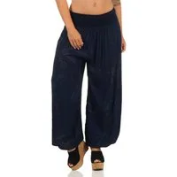 malito more than fashion Haremshose malito Damen Aladinhose mit Print, Haremshose zum Tanzen, Pumphose Pluderhose mit All-Over-Print