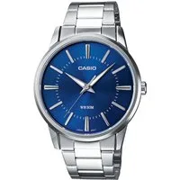 CASIO TIMELESS COLLECTION Quarzuhr MTP-1303PD-2AVEG, Armbanduhr, Herrenuhr, Damenuhr, analog, Neo-Display, Edelstahlarmband