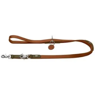 Dog Sport HUNTER verstellbare Hundeführleine lemvig cognac 1,5 cm