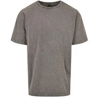 Build Your Brand Rundhalsshirt Herren T-Shirt Acid Washed Heavy Oversize Tee