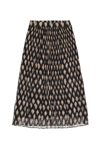 Garcia - Rock mit Alloverprint schwarz - Gr. - XS