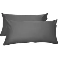 Schiesser Kissenhülle Ella Premium Kissenhüllenset aus feinstem Baumwollsatin, 40x80 cm, (2 Stück), Made in Green