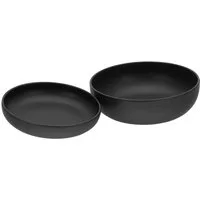 CreaTable Salatschüssel Uno, Steinzeug, (Set, 2-tlg), Vintage-Look, Ø 26 cm, Made in Europe