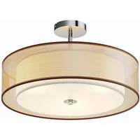 Lindby Deckenleuchten Pikka, Braun IP20, 3 x 11 W LED