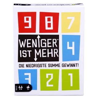 Mattel Games - GTK96 Weniger ist Mehr Kartenspiel Gesellschaftsspiel Familienspiel geeignet für 2 - 6 Spieler Kartenspiele ab 7 Jahren