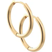 THIORA Creolen-Set Damen-Creolen „Aruba“ aus Edelstahl, 14/18/22 mm, 316L Edelstahl, wasserfest, hypoallergen & nickelfrei, poliert