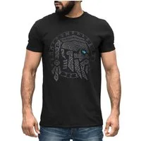 Neverless Print-Shirt Herren T-Shirt Odin Ragnar Gott Nordisch Runen Valhalla Wikinger mit Print