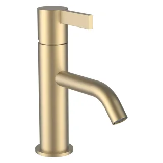 LAUFEN Waschtischarmatur Kartell LAUFEN Festauslauf Ausladung 115 mm ohne Ablaufventil PVD Blassgold H3113310831001
