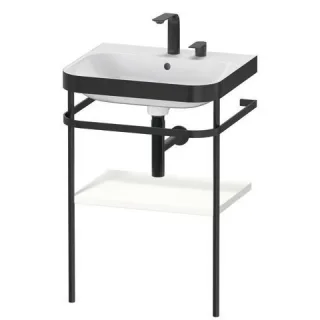Duravit Happy D.2 Plus c-bonded Set mit Metallkonsole Weiß Supermatt 575x490x850 mm - HP4735E8484 HP4735E8484