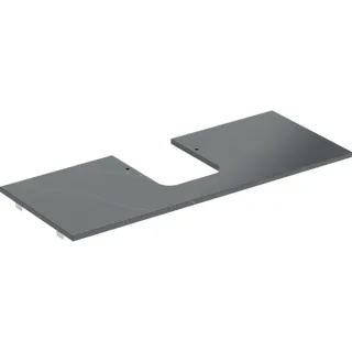 Geberit ONE Waschtisch-Platte, Ausschnitt mittig, für Aufsatzwaschtisch Schalenform 505105002