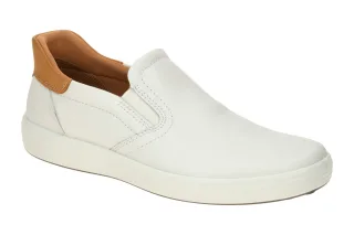 Ecco 470834 Soft 7 Mens Slip On V2 Herrenschuhe wei?/lion, Echtleder, flexibl...