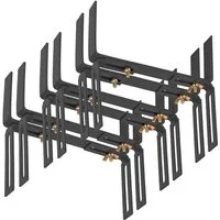 BigDean Blumenkastenhalter Standard H-Form Kasten Halter Balkonkastenhalter, bis 20 kg belastbar, Werkzeugfrei Verstellbar, Set, 3-St., Kastenhalter H-Form, Blumenkastenhalter H-Form, Brüstungen, Mauer oder Geländer