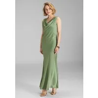 SWING Abendkleid - Abendkleid aus Satin mit Wasserfall Ausschnitt Figurbetonte Passform