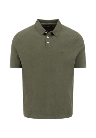 FYNCH-HATTON - Polo, Superflex, Shortsleeve dark khaki - Gr. - XL