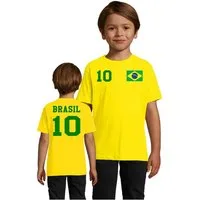 Blondie & Brownie T-Shirt Kinder Brasilien Sport Shirt Trikot Fussball Meister Copa