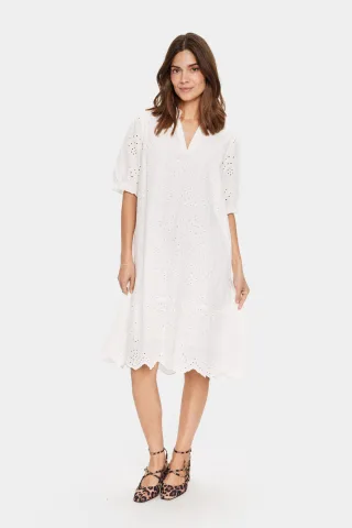 Kleid Gerade Passform Ice white