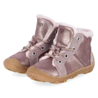 Pepino Winterstiefeletten ELIA barefoot Rosa - Gr. 19 -  Wolle