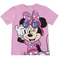 Disney Minnie Mouse T-Shirt - Kurzarmshirt Kinder Baumwollshirt Freizeit Sommer Kleidung (1-tlg)