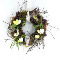 CreaFlor Home Dekokranz, Höhe: 30cm, Farbe: Grün, Motiv: Frühjahr