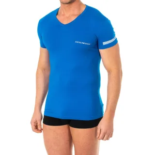 Kurzärmeliges T-Shirt mit V-Ausschnitt 110810-8P723 Mann