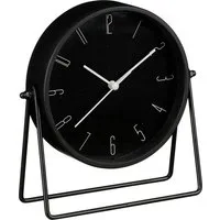 Mica Decorations Tischuhr Mica Tischuhr Corky Glocke schwarz Eisen Ø 18,5 cm
