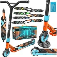 KESSER Stuntscooter X-Limit 360° Lenkung, ABEC9 Kugellagern, 100 mm PU Räder, Freestyle Kickscooter Funscooter für Kinder & Erwachsene