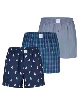 MG-1 Herren Retro Boxer ChristmasRetroshorts, Vintage Boxer, Klassische Boxer