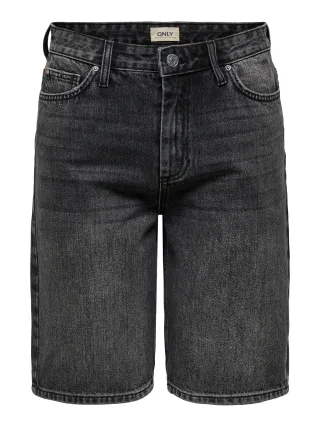 ONLY - ONLSONNY HW WIDE DNM SHORTS NOOS washed black - Gr. - XS
