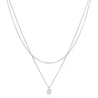 Elli Ketten-Set 2-lagig Layer Zirkonia Solitär 925 Silber