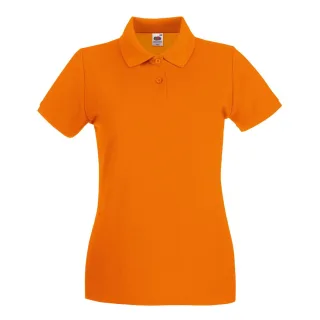 Fruit Of The Loom Damen Lady-Fit Premium Kurzarm-Poloshirt (Orange)
