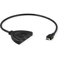 VALUE 4K HDMI Switch, 3-fach Audio- & Video-Adapter, 50.0 cm