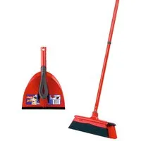 Vileda Kehrgarnitur DuActiva Besen, (Set, 3-tlg), mit 2in1 Kehrset