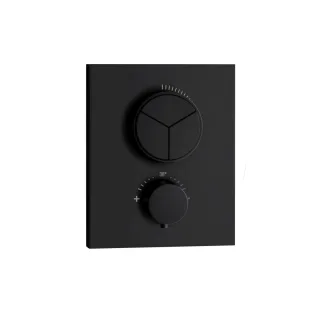 Herzbach DEEP BLACK PUSH Thermostat Unterputz, 23.803055.2.12 23.803055.2.12
