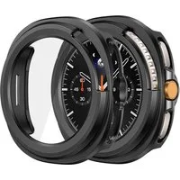 SmartUP Smartwatch-Hülle für Samsung Galaxy Watch 8 46mm Classic Schutzglas Panzerfolie Display, kompletter Rundumschutz