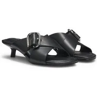 HUGO Pantolette Sommerschuh, Mules mit Pfennigabsatz