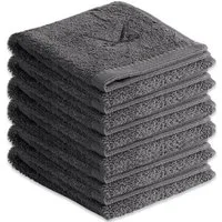 Sansibar Sylt Gästehandtücher Gästetücher 6er Set Frottier-Serie "Classic" (Set, 6-tlg), mit hochwertiger Sansibar Säbel-Stickerei, pflegeleicht