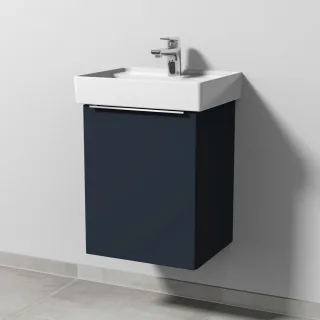 Sanipa 3way Waschtischunterbau zu Villeroy & Boch Collaro Waschtisch mit 1 Tür, Marine-Matt UP8301R