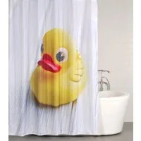 Sanilo Duschvorhang Ente 180 x 200 cm, 100% wasserdicht, Anti-Schimmel-Effekt, hochwertige Qualität