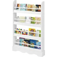 EUGAD Bücherregal, 1-tlg., Kinderregal mit 4 Ebenen aus Holzwerkstoff