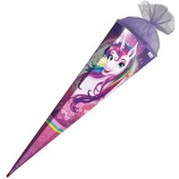 Roth Schultüte Roth Schultüte Einhornportrait eckig 85cm