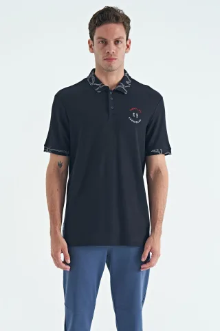 Herren Baumwoll-Polohemd mit Knopfverschluss
