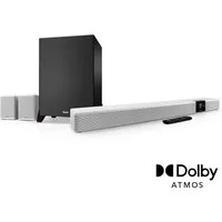 Teufel CINEBAR 22 Surround Power Edition für Dolby Atmos "7.1-Set" Soundbar (Bluetooth, 215 W, kabelloser T 10 Subwoofer)