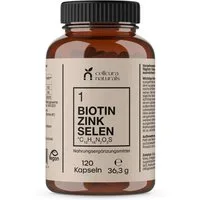 cellcura naturals Biotin Selen Zink Kapseln, 120 St., 36.3 g, zur Erhaltung von Haut, Haare und Nägel