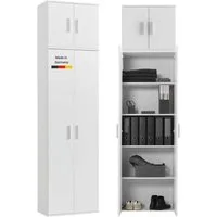 mokebo Mehrzweckschrank Der Extralange Made in Germany, Aktenschrank, Flurschrank, Schuhschrank in Weiß