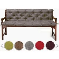 sunnypillow Bankauflage Bankauflage Stuhlkissen viele Farben und Größen zur Auswahl, 150x50x50cm grau