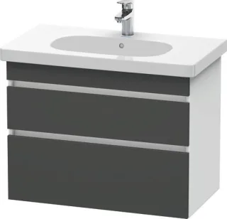 Duravit DuraStyle Waschtischunterbau wandhängend Graphit & Weiß Matt 800x453x610 mm - DS648404918 DS648404918